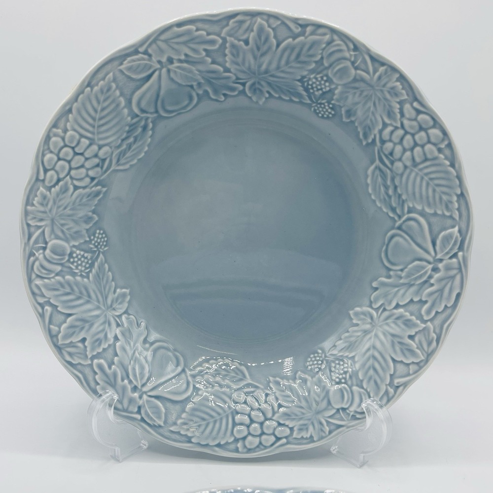 4 RARE Blue Nikko Woodbury Home Optimum 9 1/2" Soup or Pasta Bowl Japan